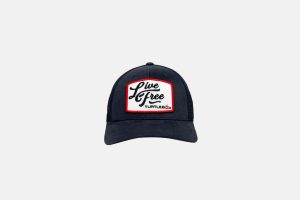 Live Free Patch Blue Hat